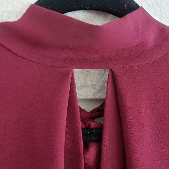NSR Blouse in Burgandy/Wine - Picture 5 of 6